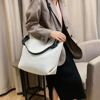 

Women's bag 2020 new Korean large-capacity bag pu leather ladies shoulder bag casual messenger bag shoulder bag