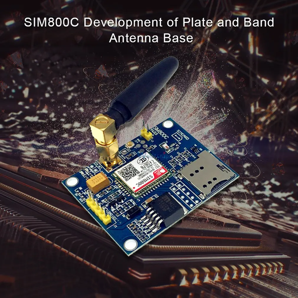 SIM800C Development Board Quad Band GSM GPRS Module Supports TTS DTMF Board Module With Antenna 5