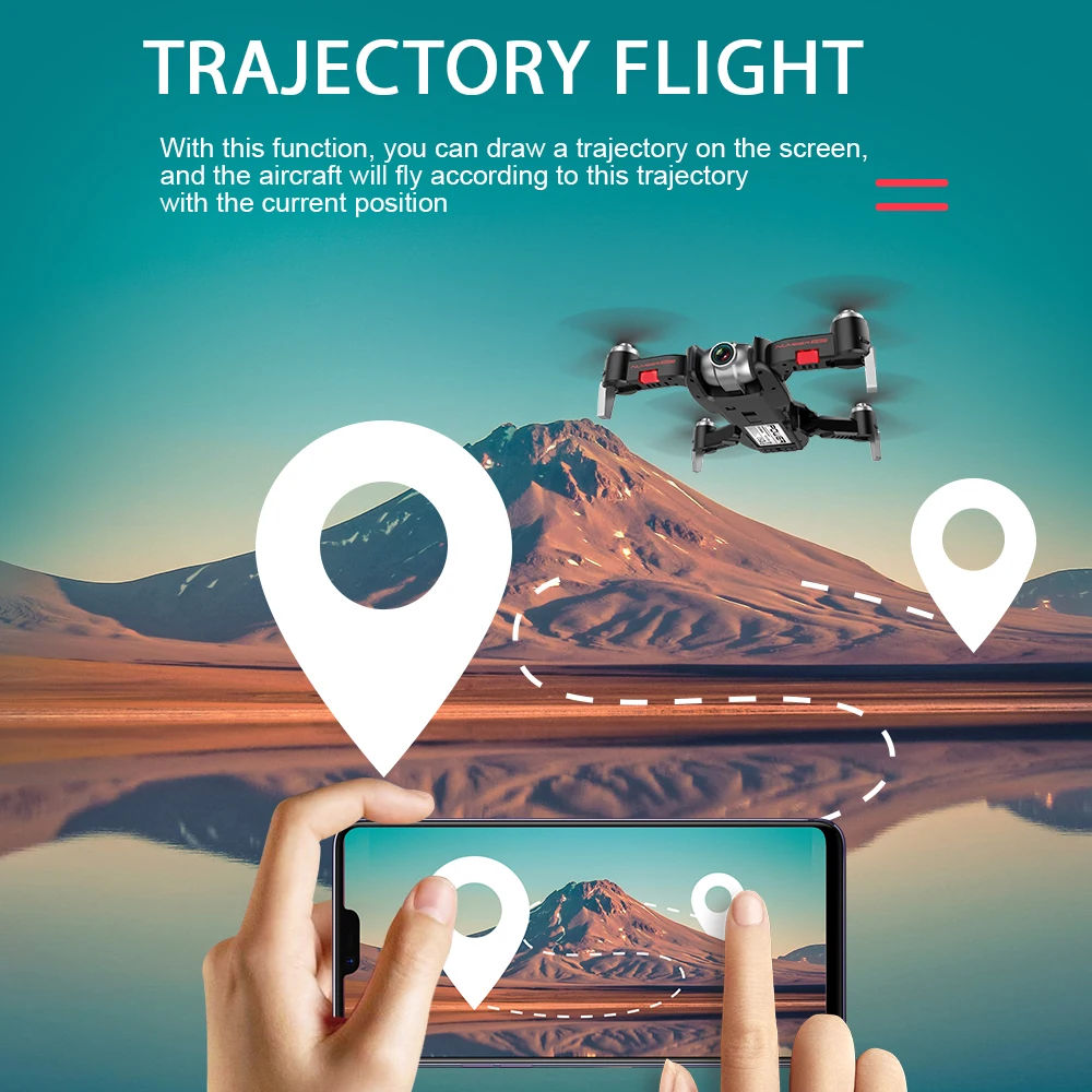 S20 2,4G Wifi FPV gps RC Дрон с камерой 4K 50X зум полет оптический поток позиционирования жестов Фото Видео RC Квадрокоптер RC игрушки