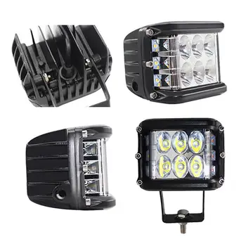

4 inch 45W 3 Side Strobe Car LED Light Work Driving Light Modified Off-road Light