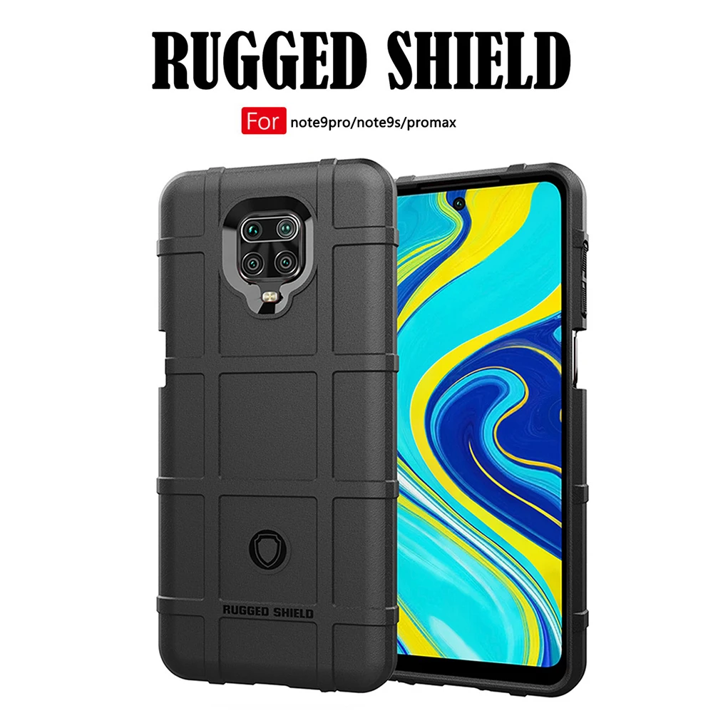 Противоударный утолщенный чехол для Xiaomi Redmi Note 9S защитный из ТПУ с полной защитой