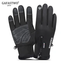 Зимние теплые перчатки с сенсорным экраном для мужчин и женщин, ветрозащитные непромокаемые водонепроницаемые перчатки для спорта на открытом воздухе, бархатные перчатки для верховой езды