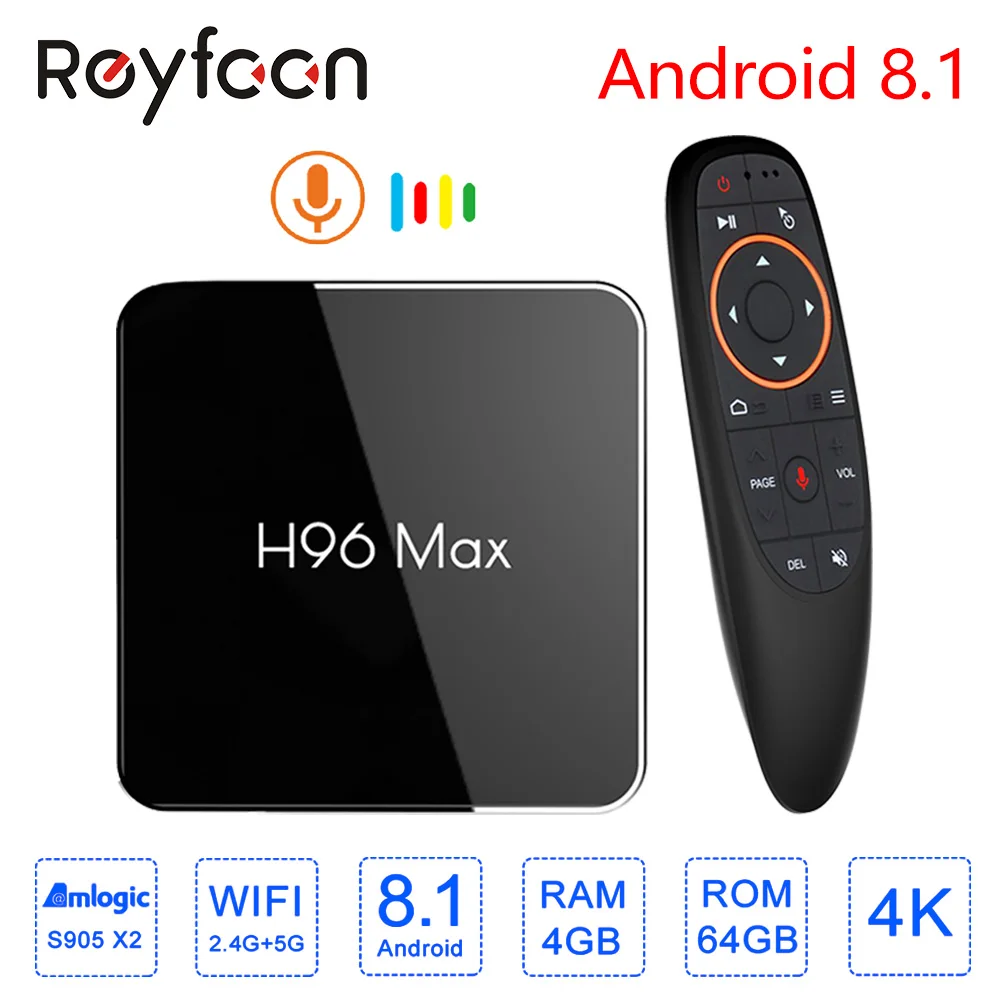 

Android 9.0 4GB 64GB Smart TV Box H96 MAX X2 Amlogic S905X2 Support 1080p 4K 60fps Google Play Store Netflix Youtube 32GB 16GB