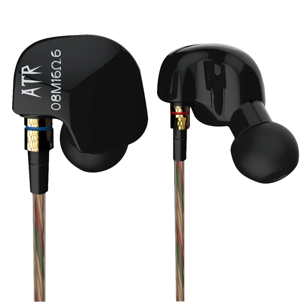 Original KZ HiFi Sport Earphones ATR Copper Driver 3.5mm In Ear Headset Stereo Super Bass Noise Isolating With Microphone