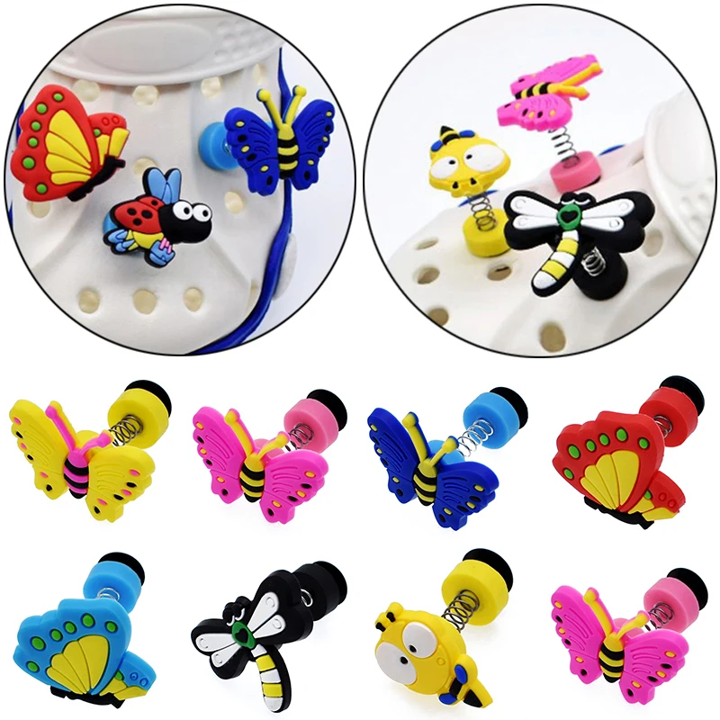 Cute Animals croc jibz Kids Creative Cartoon Spring Shoes Buckles PVC Shoe Charms Accessories DIY Decoration | Обувь
