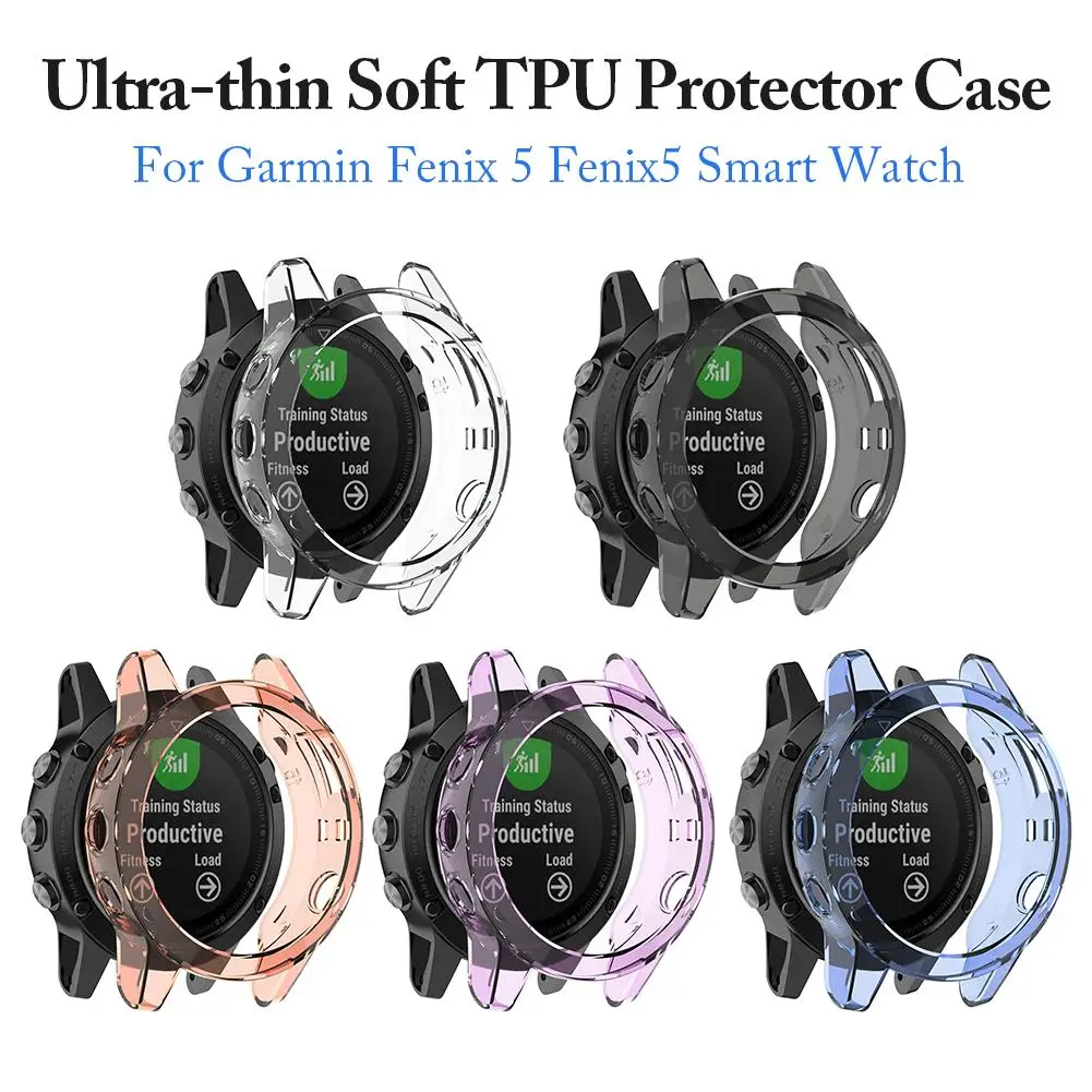 ТПУ защитный чехол для Garmin Fenix 5 Fenix5 защитный чехол умных часов Силиконовый чехол s для Garmin Fenix 5 мягкий чехол Аксессуары