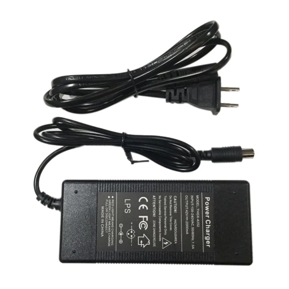 42V 2A Power Supply Charger EU US Plug Battery Adapter Kit For Xiaomi M365 Electric Scooter Charging Duration 2-4 Hours