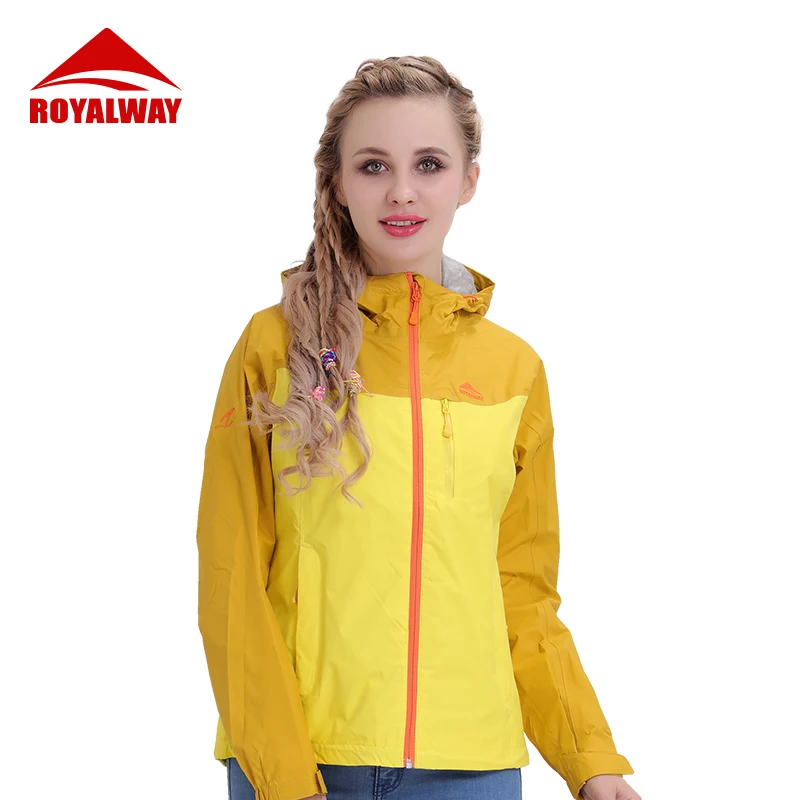 

ROYALWAY Women's Outdoor Hiking Jacket Waterproof Climbing Trekking Windbreaker Fishing Jackets Female RFOL1092E