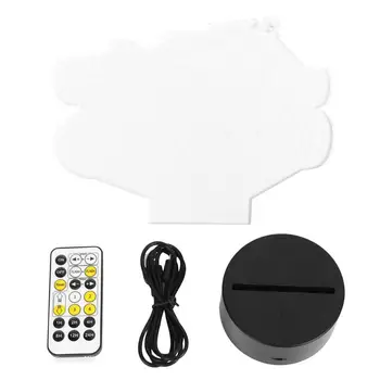 

Car Design Night Light 3D LED Acrylic Table Lamp Remote Control Bedside Light Desktop Lamp Without Battery