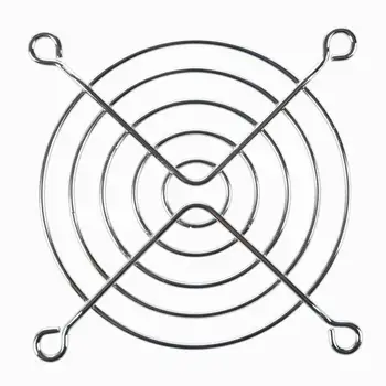 

1PC 8CM Computer PC Case Fan Hand Protector Silver Metal 80mm Chrome PC Fan Grill Finger Guard Safety Protective Cover