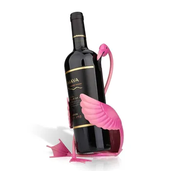 

TOOARTS Wine Rack Flamingo Wine Holder Wine Shelf Metal Sculpture Practical Sculpture Home Decoration Interior Wine Stand Crafts
