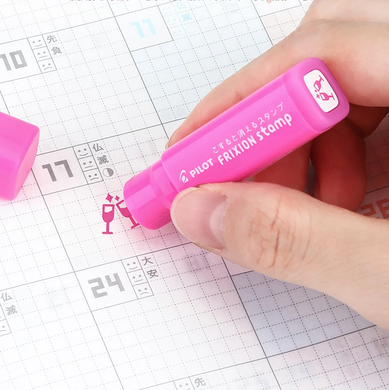 Carimbo de Frixion Piloto Lote 30 Padrões Disponíveis Bonitos Selos Apagáveis 6 Pçs - 7 High Quality stamp pattern
