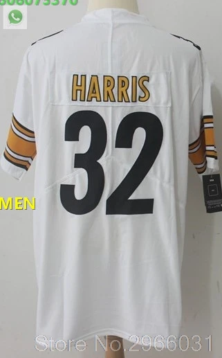 For men Steelers A+++ Качественная мужская футболка для взрослых 36 Jerome Bettis 32 Franco Harris 12 Terry Bradshaw 21 Haden - Цвет: For men