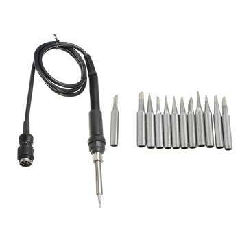 

1x Soldering Station Iron Handle 24V for HAKKO 907 ESD 936 937 928 926 & 12Pc Solder Screwdriver Soldering Iron Tip