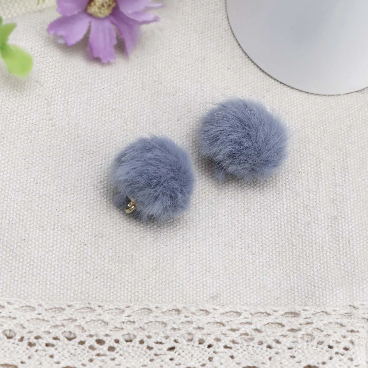 20 шт 20 мм имитация Hairball помпон милый меховой шарик ручной работы DIY материал ручной работы волосы серьги шар ювелирные изделия кулон - Цвет: 3