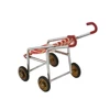 1/12 Dollhouse Miniature Accessories Mini Metal Baby Carriage Simulation Pushcart Model Toys for Doll House Decoration 4