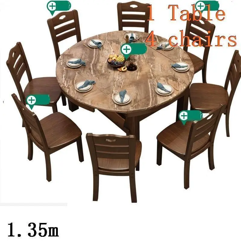 Marmol Set Pliante Piknik Masa Sandalye Eet Tafel Eettafel Juego Comedor винтажный круглый стол для обеденного стола