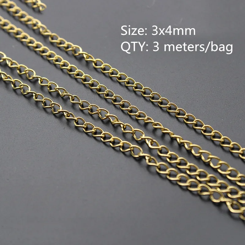 3mm Round Rolo Link Chain Bracelet Necklace Extender Real 925