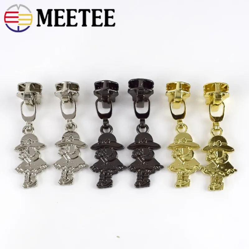10 шт. Meetee 3 #5 # ползунок на молнии для металлических полимерных молний наборы