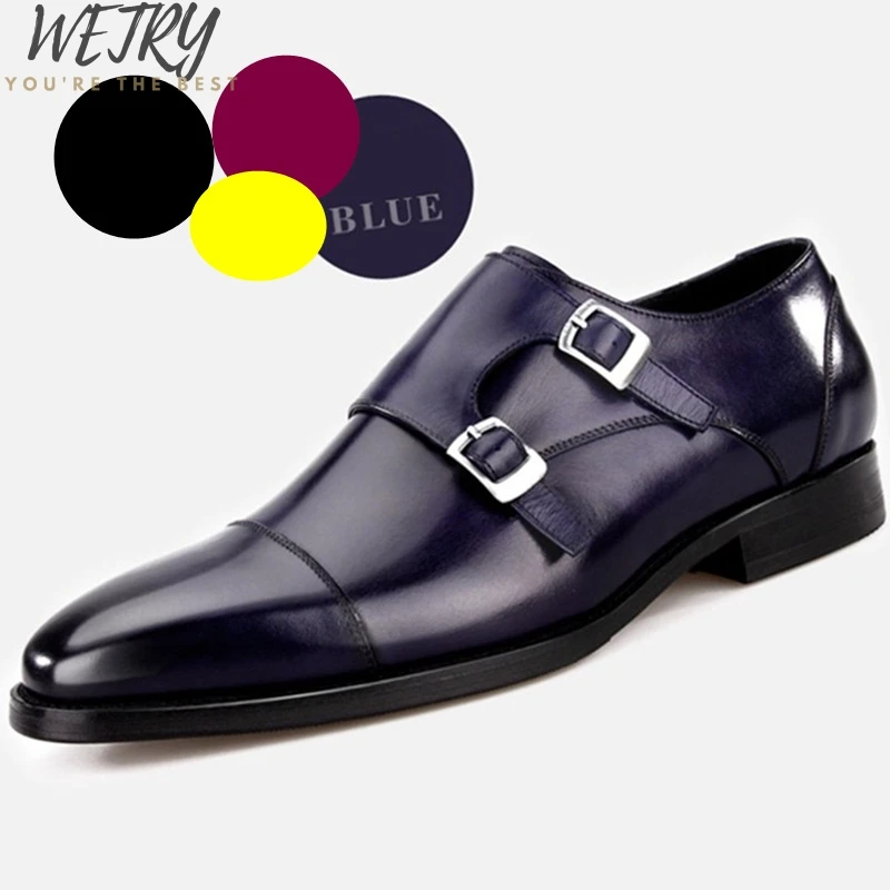 

2019 New Men Brogue Dress Shoes With Business Leather Shoes Large Size Carved Italian Formal Oxford For Winter pu Dress Shoes