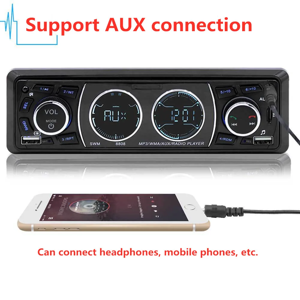 12 В fm-передатчик Bluetooth автомобильный комплект вызов модифицированный автомобильный mp3-плеер аудио fm-модулятор U диск радио вместо DVD CD диск музыка