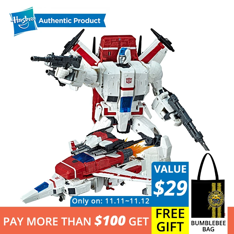 Cheap Hasbro Transformers Toys Generations War for Cybertron Commander WFC S28 Jetfire Action Figure Siege Chapter Adults and Kids