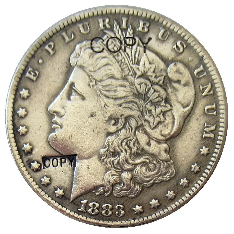 Morgan Dollar 1883 P/CC/O/S год американские посеребренные реплики декоративные монеты