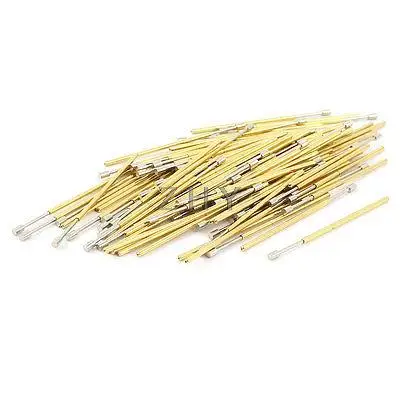 

100 Pieces PL75-G 1.3mm Flat Tip Spring PCB Testing Contact Probes Pin