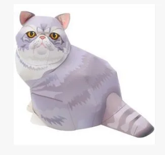 

Alien shorthair 3D paper model parent-child DIY cartoon animal kindergarten handmade origami children