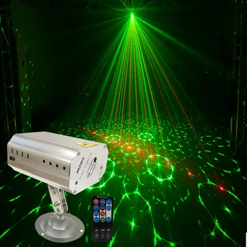 

24 modes Patterns Laser Projector light LED RG stage Disco Flash lamp for new year dance floor Christmas Party indoor light show