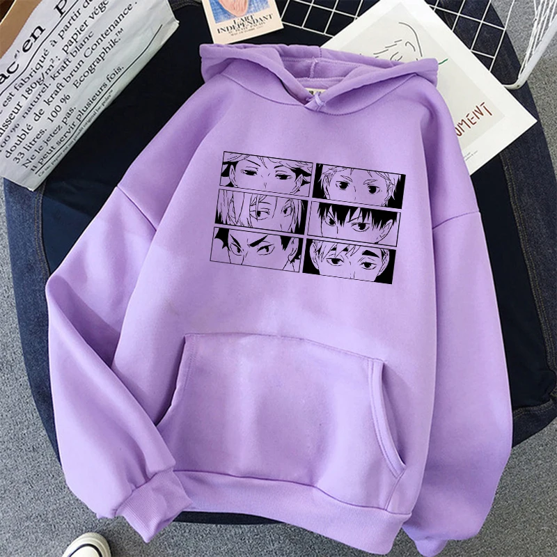 Haikyuu Hoodies Karasuno Sweatshirts Male Japanese Anime Streetwear Winter High-Graphic