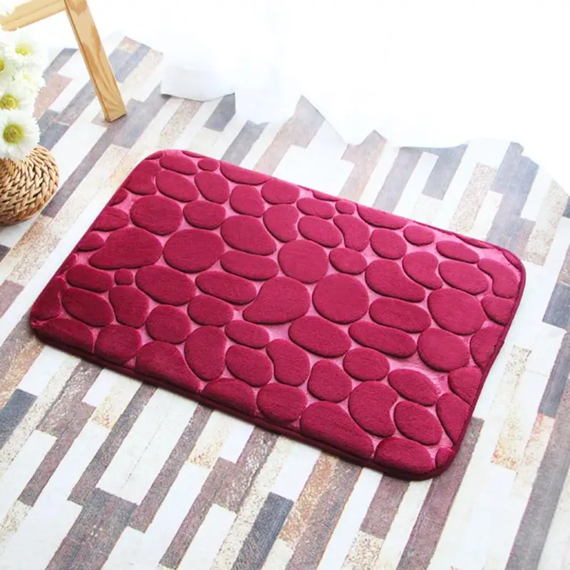 Burgundy Aniti-slip крышка унитаза коврик для душа пол ковер коврик ковер сиденье коврик чехлы для ванной бытовой абсорбции питания - Цвет: Burgundy