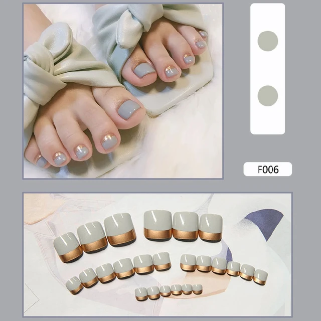 White toes with gold band and rhinestones | Toe nail designs, Feet nail  design, Toe nails