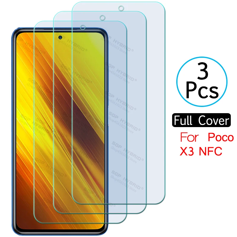 glass cover mobile original protective glass for xiaomi poco x3 nfc pro tempered glas screen protector for ksiomi xiaom poco m3 m3pro 1 to 3 Sheets phone glass protector