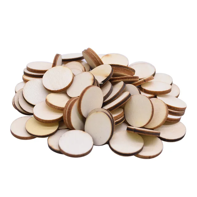 10pcs Wood Circles for Crafts Unfinished Wood Rounds Wooden