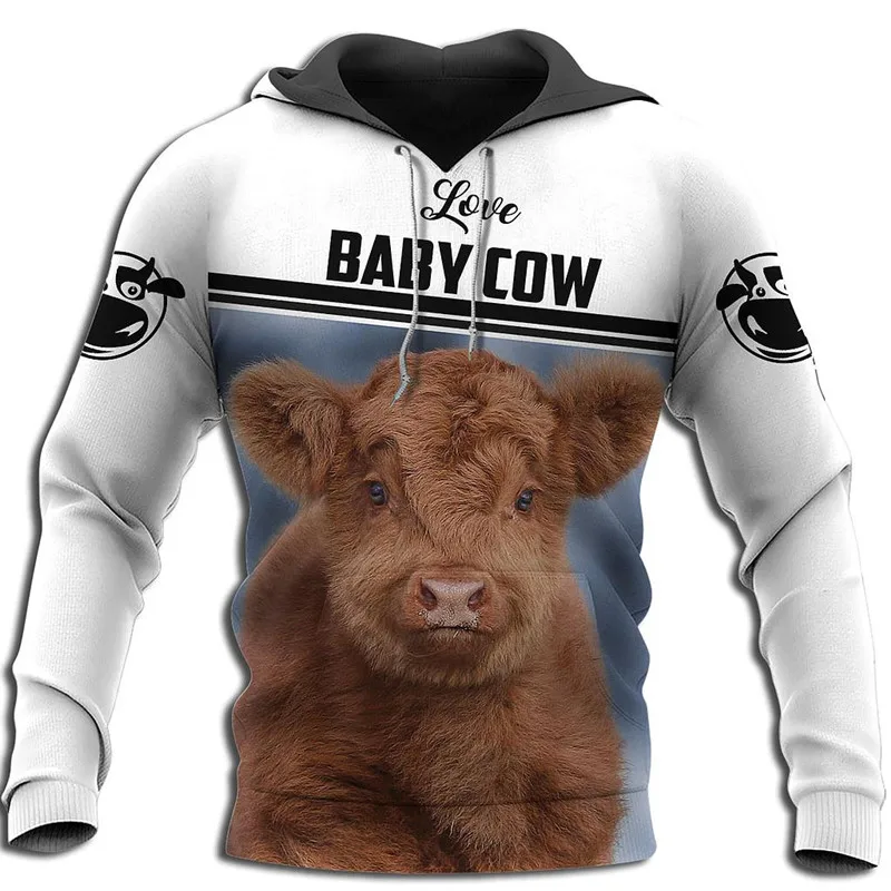 

Love Baby Cow 3D Full Printed Zipper Hoodies Men and Women Autumn/Winter Harajuku Casual Jacket C-904