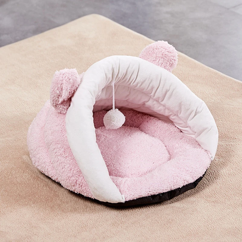 Pet Bed Brown Sleeping Bag House For Dog Sleeping Sofa Bed Removable Cushion Pet Beds Dogs Puppy Beds Foldable Mat For Dog House