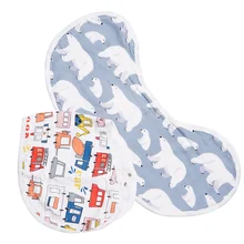 Новая детская Отрыжка одежды для новорожденных бандана детский нагрудник бамбуковый хлопковый передник для кормления слюнявчик полотенце шарф водонепроницаемый комплект для малышей