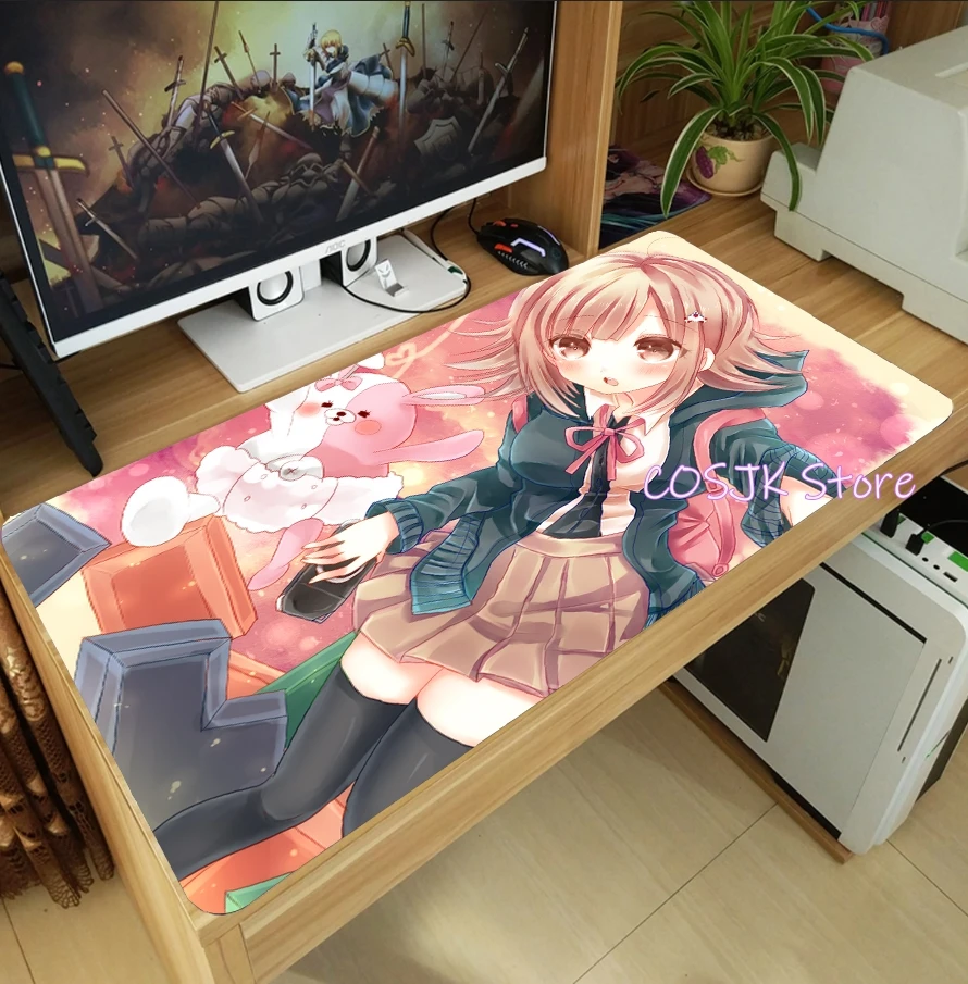 Anime Nanami Chiaki Danganronpa Ϳ  콺 е  ǻ ũž Ű Ʈ Anti-Slip Playmat Gift