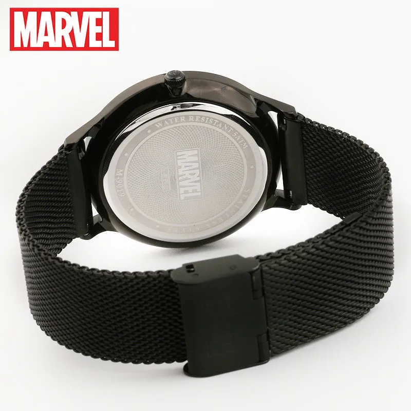 Marvel Мстители Капитан Америка мужские из нержавеющей стали Milanese Mesh Band 5ATM водонепроницаемые японские кварцевые часы подарок для мужчин время