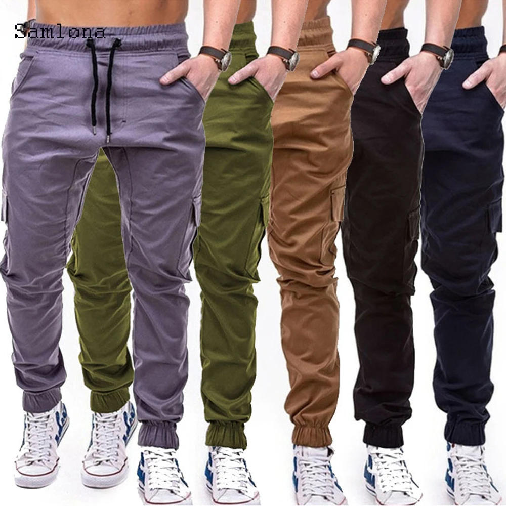 

Fashion Bottom Spring Autumn Leisure Pants Men Multi-pocket Washed Men Sports Pencil Pant Male Skinny Pants Mens Casual Trousers
