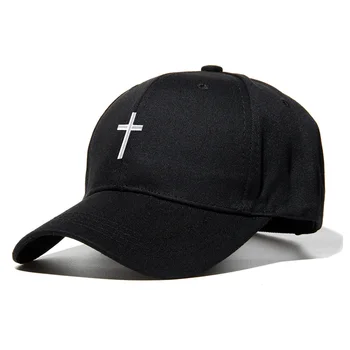 

New Fashion Women Men Cross Belt Baseball Cap Black Embroidery Letter Snapback Hat Casquette Casual Cotton Cross Peaked Cap Bone
