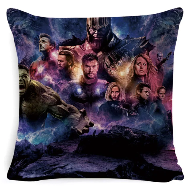 H01 Мстители Endgame Чехлы для подушек из хлопка и льна Чехлы для подушек 45x45m Чехлы для подушек в спальню для дома отеля - Цвет: H01