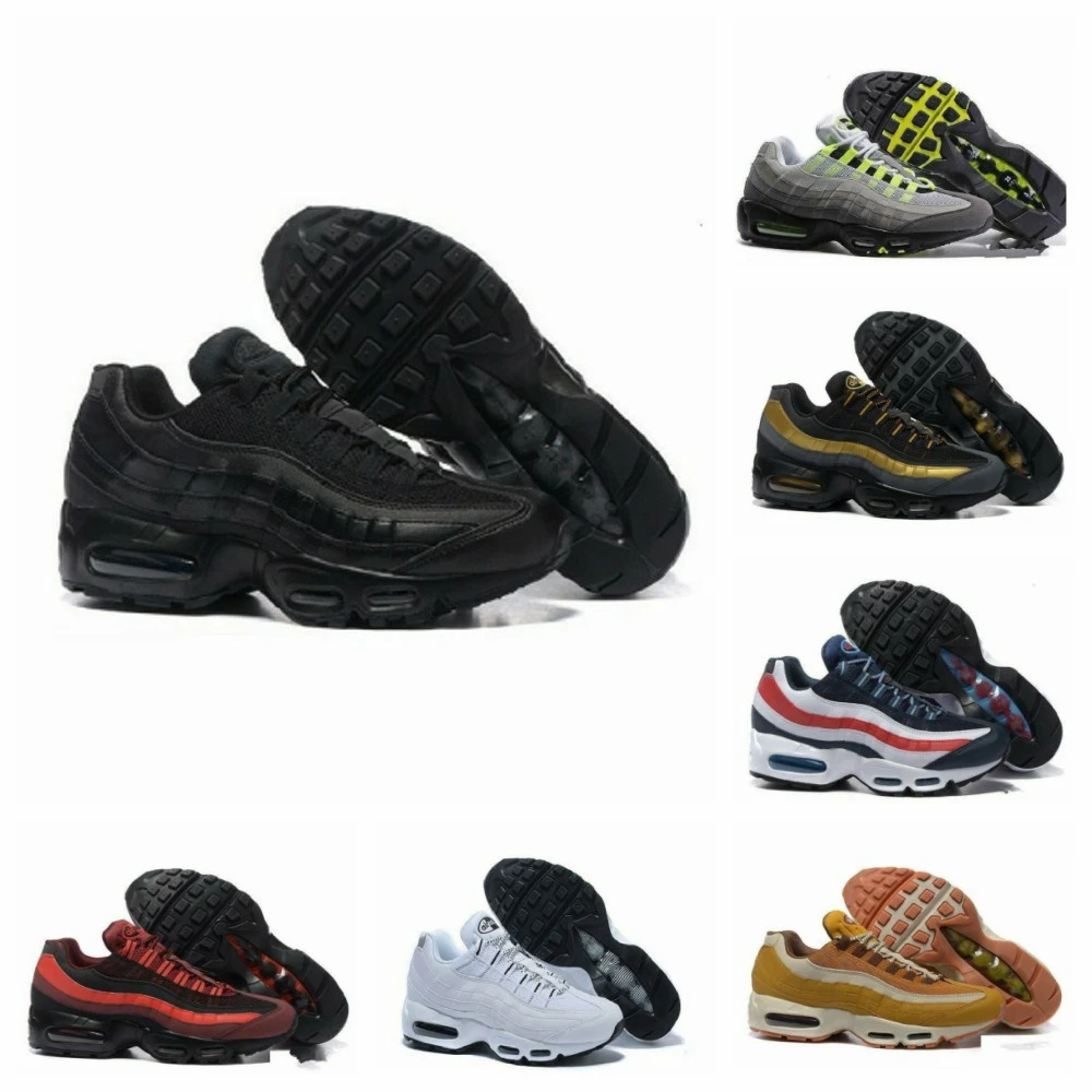 2020 Og air max 95 hombres zapatillas de correr Neon TT negro rojo Triple zapatos atléticos hombres Trainer deportivas|Zapatos informales de hombre| - AliExpress