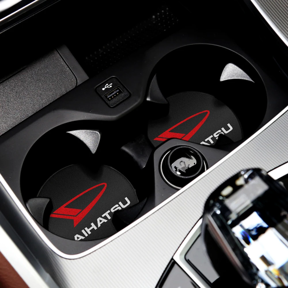 For Daihatsu Altis Terios Sirion Mebius Venza Datsun Serion On-Do 1/2PCS Car Non-slip Mat Water Coaster Cup Bottle Holder Pad