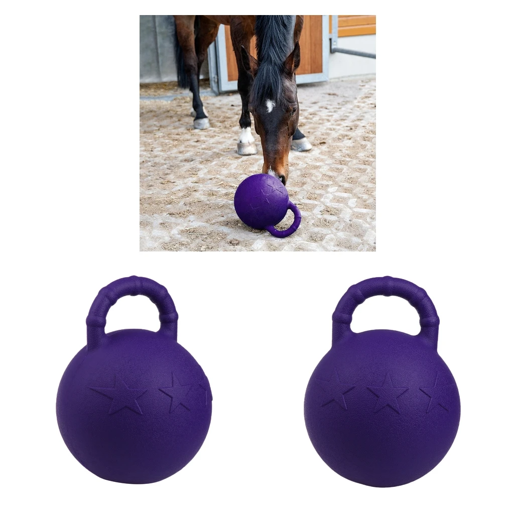 2Pieces Horse Toy Game Ball Equine Ball Play Balls Yard Toy for Game Playing