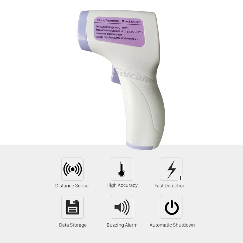 

Electric Forehead Medical Thermometer Non-Contact Infrared Thermometer Digital Clinical Instant Fever Temperature Infrared Scann