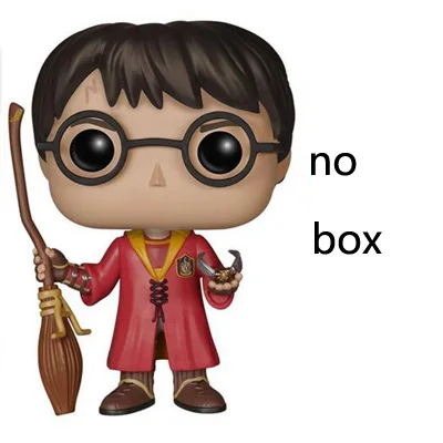 Harry08 no box Funko Pop Movie Гарри Поттер Гермиона Рон Добби Луна персонажи Дамблдор 10 см Виниловая кукла Фигурка Коллекция Модель игрушки - Цвет: Harry08 no box