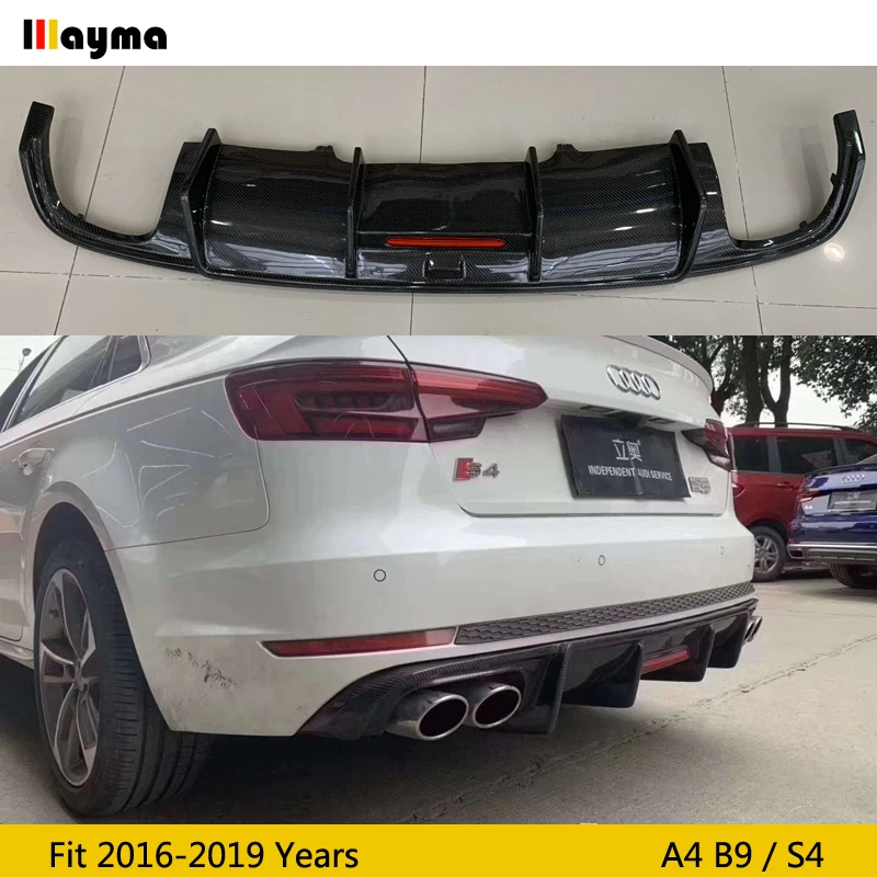 Задний спойлер Carbur style из углеродного волокна для Audi A4 S line S4 B9 2016 2017 2018 2019