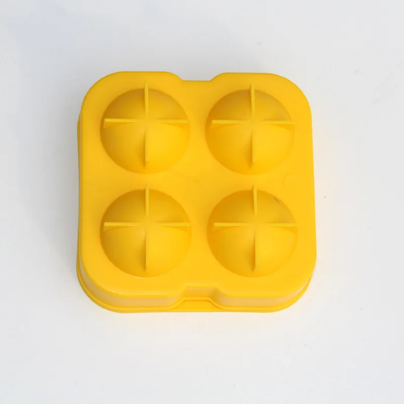 Сферическая форма с 4 отверстиями чашечки для льда маленькая круглая формочка